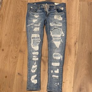 Rag and bone torn jeans size 27